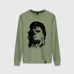 Свитшот хлопковый женский Star wars - Chewie Guevara, цвет: авокадо
