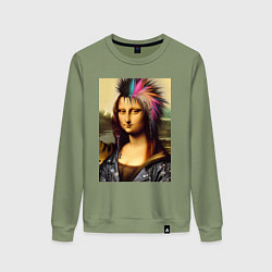 Женский свитшот Mona Lisa - punks not dead