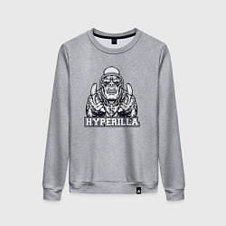Свитшот хлопковый женский Хайперилла, цвет: меланж