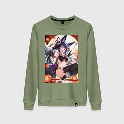 Свитшот хлопковый женский Yuel Yuri Granblue Fantasy, цвет: авокадо