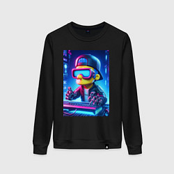 Женский свитшот Барт Симпсон - киберпанк