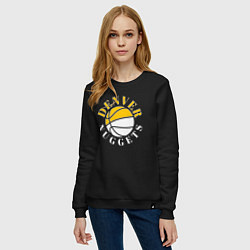 Свитшот хлопковый женский Denver Nuggets sport, цвет: черный — фото 2