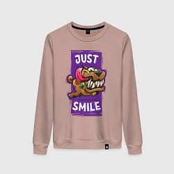 Женский свитшот Просто улыбнись