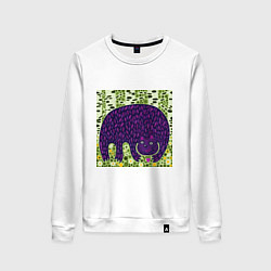 Женский свитшот Медведь в березовом лесу