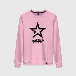 Свитшот хлопковый женский Marina - star, цвет: светло-розовый