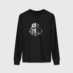 Свитшот хлопковый женский Mens Fallout, цвет: черный