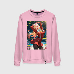 Свитшот хлопковый женский Марин Китагава косплей 002 Darling in the Franxx, цвет: светло-розовый