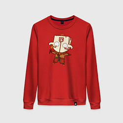Свитшот хлопковый женский Герой из Dota 2, цвет: красный