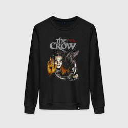 Свитшот хлопковый женский The Crow: It cant rain all the time, цвет: черный