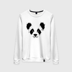 Женский свитшот Морда панды - кляксы