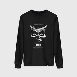 Свитшот хлопковый женский Бонс, цвет: черный