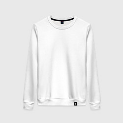 Свитшот хлопковый женский Памятка клиентам парикмахер, цвет: белый