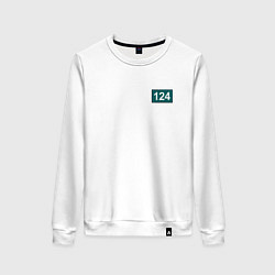 Свитшот хлопковый женский Игрок - 124, цвет: белый