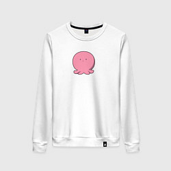 Свитшот хлопковый женский Первородный грех Такопи, цвет: белый