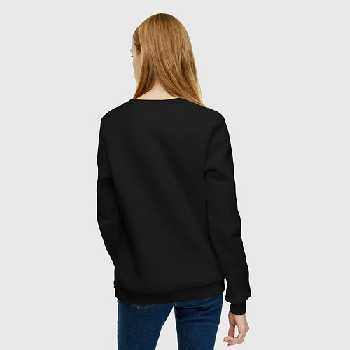 Женский свитшот Пиксельный череп / Черный – фото 4