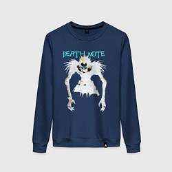 Свитшот хлопковый женский Death note Ryuk - галлюцинации, цвет: тёмно-синий