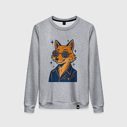 Женский свитшот Лиса в очках