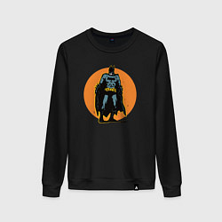 Свитшот хлопковый женский Cool Batman, цвет: черный