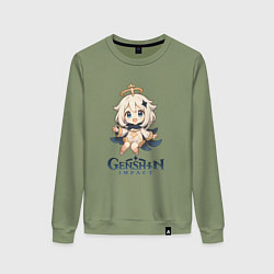 Женский свитшот Чиби Паймон Genshin Impact