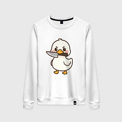 Женский свитшот Утенок с ножом