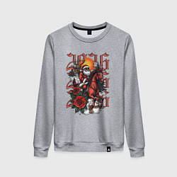 Женский свитшот Дед Мороз на красном коне 2026