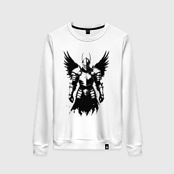 Женский свитшот Черный рыцарь с крыльями