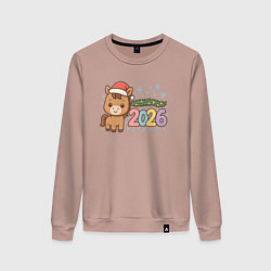 Женский свитшот Новогодняя лошадка 2026