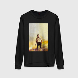 Свитшот хлопковый женский Logan, цвет: черный