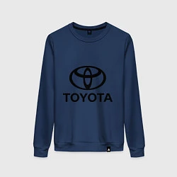 Свитшот хлопковый женский Toyota Logo, цвет: тёмно-синий