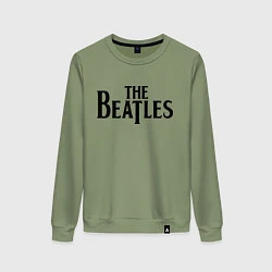 Свитшот хлопковый женский The Beatles, цвет: авокадо
