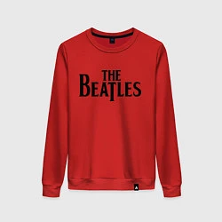 Свитшот хлопковый женский The Beatles, цвет: красный