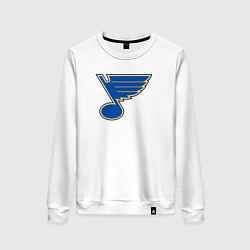 Свитшот хлопковый женский St Louis Blues, цвет: белый