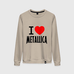 Женский свитшот I love Metallica