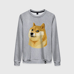 Свитшот хлопковый женский Doge, цвет: меланж