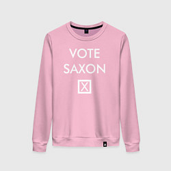 Свитшот хлопковый женский Vote Saxon, цвет: светло-розовый