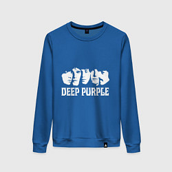 Свитшот хлопковый женский Deep Purple, цвет: синий