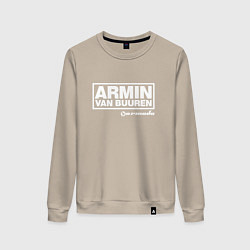 Свитшот хлопковый женский Armin van Buuren, цвет: миндальный