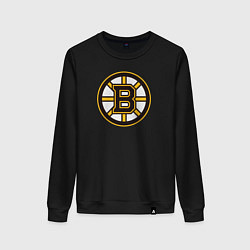 Свитшот хлопковый женский Boston Bruins, цвет: черный