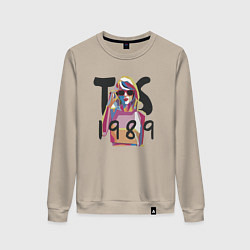 Свитшот хлопковый женский Taylor Swift, цвет: миндальный