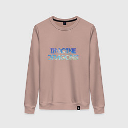 Свитшот хлопковый женский Imagine Dragons: Clear Sky, цвет: пыльно-розовый