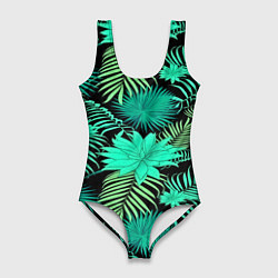 Купальник-боди 3D женский Tropical pattern, цвет: 3D-принт