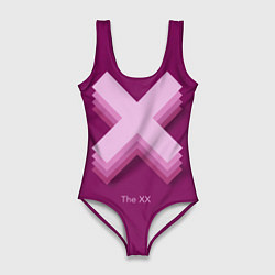 Купальник-боди 3D женский The XX: Purple, цвет: 3D-принт