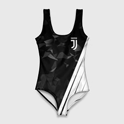 Купальник-боди 3D женский FC Juventus: Abstract, цвет: 3D-принт