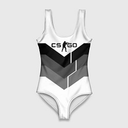 Купальник-боди 3D женский CS:GO Shade of Grey, цвет: 3D-принт