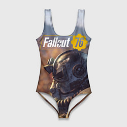 Купальник-боди 3D женский Fallout 76, цвет: 3D-принт
