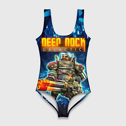 Купальник-боди 3D женский Deep Rock Galactic Gunner, цвет: 3D-принт