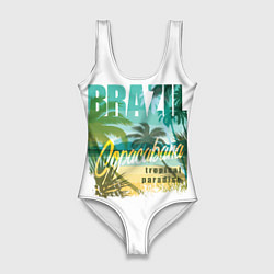 Женский купальник-боди Тропический Рай Бразилии