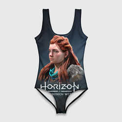 Купальник-боди 3D женский Элой Aloy Horizon Forbidden West, цвет: 3D-принт
