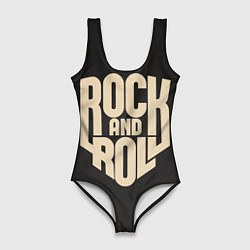 Купальник-боди 3D женский ROCK AND ROLL Рокер, цвет: 3D-принт