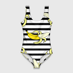 Женский купальник-боди Banana pattern Summer